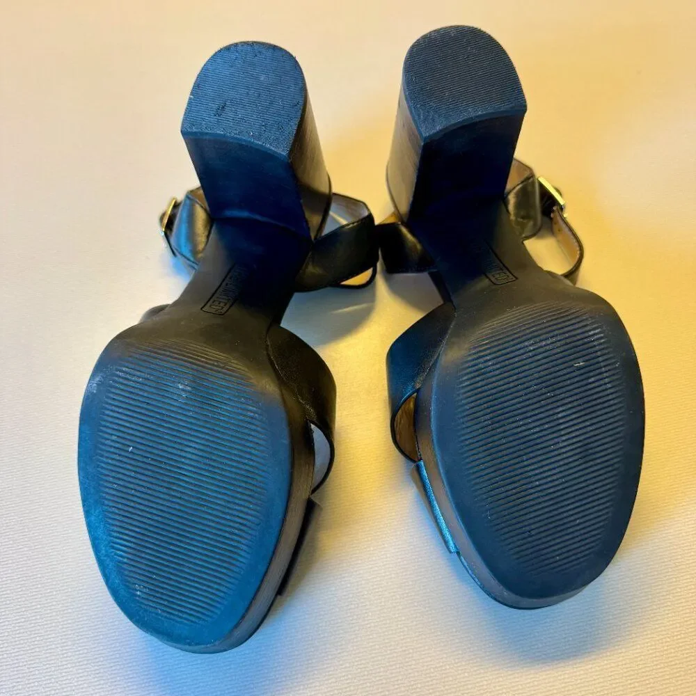 The Limited Frangelica Platform Sandal Heels Womens Size 9M Black Y2K Chic
